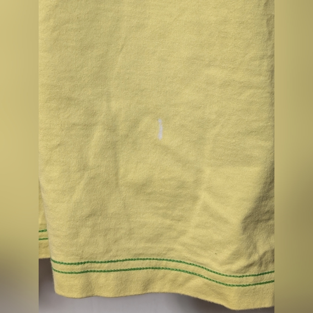 Men's Y2K Coogi Big Logo Pale Yellow Steetwear T Shirt Size XXL - Picture 12 of 12